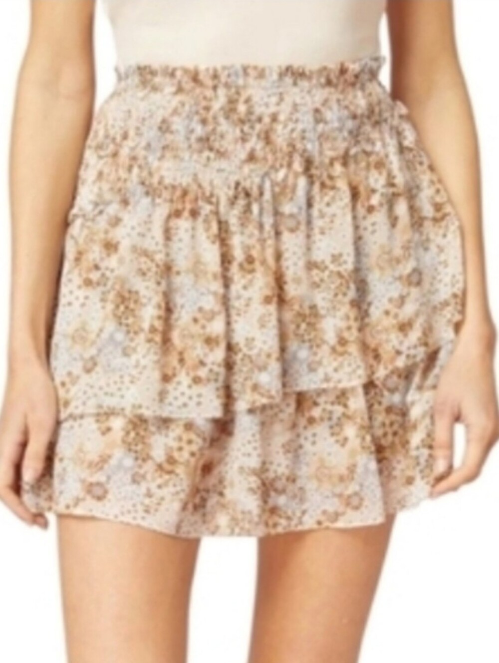 Women's Entro Smocked Waist Skirt Sz Medium